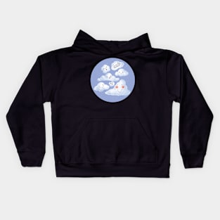 Cloud Family - Sticker Kids Hoodie